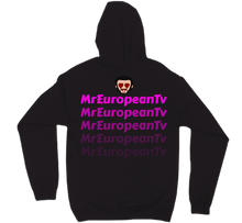 MrEuropeanTv hoodie-Logo on back