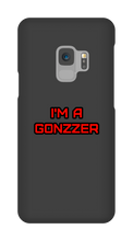 Funda de celular para Samsung con frase roja