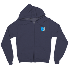 Coloured Logo Zip Hoodie