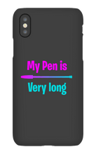 My pen is very long  Iphone case