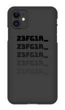 Z3FG1R_ Black Text Iphone Cases