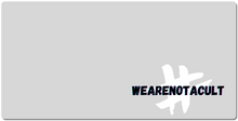 We Are Not a Cult XXL Gaming Mousepad