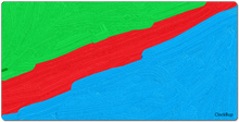 ClockBop Red Green Blue XXL Gaming Mousepad