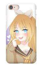 miko_ribbit iPhone Phone Cases (art by dellelone)