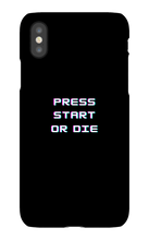 press start or die iphone case