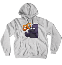 Felpa con Corvo che dice "GG" (No-Zip/Pullover)