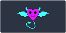 Critty's Devil Heart XXL Gaming Mousepad