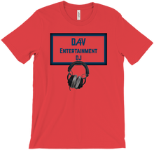 D4V Entertainment T-Shirt Logo Black w Headphones