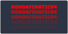 hondafinatic94 XXL Gaming Mousepad