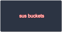 sus_buckets XXL Gaming Mousepad