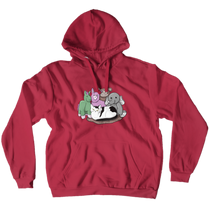 MilkyCat with Plushies Hoodie (No-Zip/Pullover)