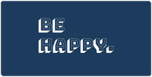 be happy. retro mega mousepad