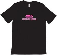 Luv U Less Lounge T-Shirt (Pink Logo)
