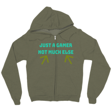 Just A Gamer Zip Up Hoodie