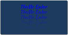 Mr Ender Fading XXL Gaming Mousepad (Blue Text)