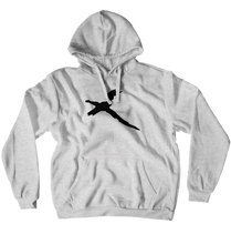 Cat Bird on a Stick Black Logo Hoodie