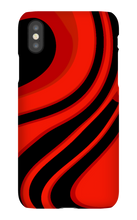 Red and Black swirl iPhone case