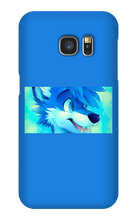 blue wolf Samsung Phone Cases