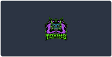Blue Mask, Full Logo (with name) XXL Mousepad