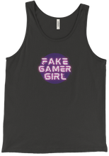 Fake Gamer Girl Tank Top (Purple/Pink)
