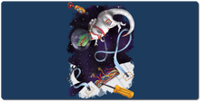 Dino In Space XXL Gaming Mousepad