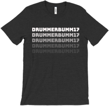 Drummerbumm17, White Text, T-Shirt