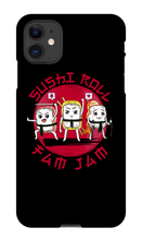 Sushi Roll FamJam iPhone Phone Cases (Black)