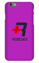 RESCUEE iPhone Case Black and Red Logo