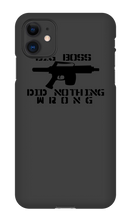 Big Boss Did Nothing Wrong iPhone Phone Case
