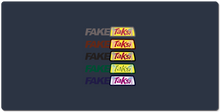 Fake Taksi Kleuren van de Kaart Gaming Mousepad