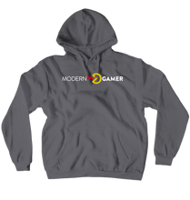 Modern Gamer White Logo Hoodies (No-Zip/Pullover)