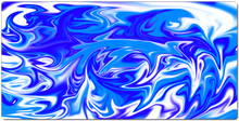 XXL Gaming Mousepad blue with cyan and white