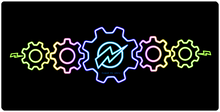 Neon gears XXL mousepad