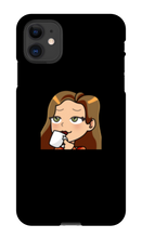 ladymanolo Sips Tea iPhone Phone Cases
