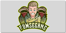 FumseGang XXL Gaming Mousepad Grüner Rand