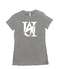 NEW UA Fem Cotton Tee White on Dark