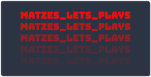 matzes_lets_plays XXL Gaming Mousepad