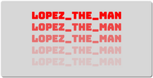 lopez_the_man XXL Gaming Mousepad