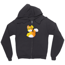 Cat's Zip Up Hoodie (No Background) (Large Image)
