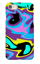 80's swirl iPhone Phone Cases