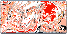 Red and white twirl XXL Gaming Mousepad