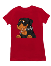 glo's Rottie Women's Tee (Back Logo)