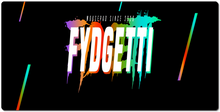 FYDGETTI XXL Mousepad White Text