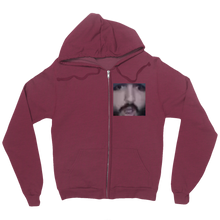 MY FACE IN A ZIP UP HOODIE