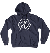 Hoodie mit weißem Logo