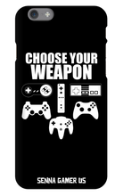 Choose Your Weapon iPhone Cases Black