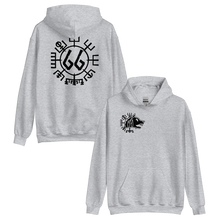 Vegvísir 66 Black Unisex Hoodie