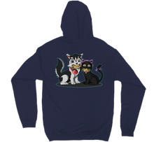Cat and Dog hoodie-back