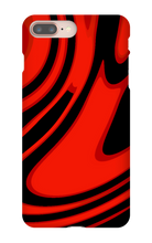 Red and Black swirl iPhone case