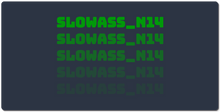 slowass_n14 XXL Gaming Mousepad
